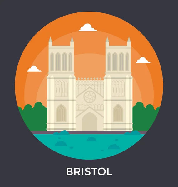 Bristol, Inglaterra Vector Icon — Vector de stock