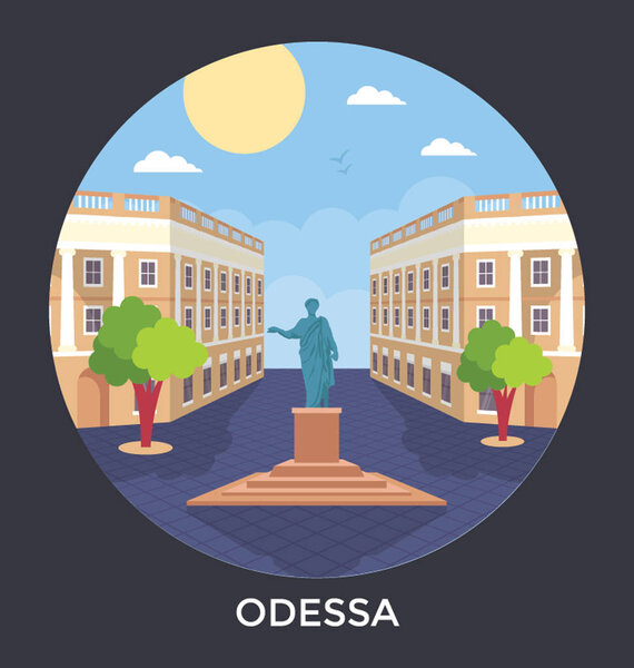  Odessa, Ukraine Vector Icon