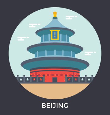  Beijing, Çin vektör simgeler 
