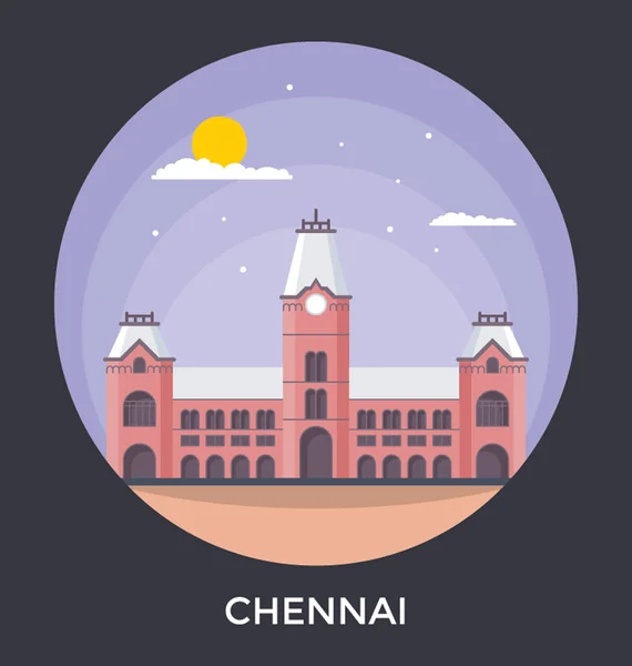 Chennai, India Vector Icon — Stock Vector