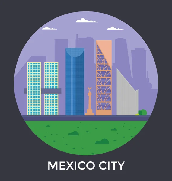 Ciudad de México, Estados Unidos Vector Icon — Vector de stock