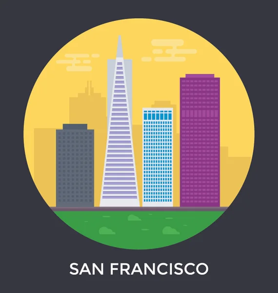 San Francisco Vector Icon — Stock Vector