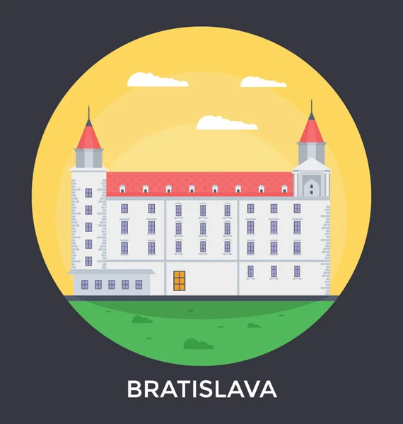 Bratislava, Eslováquia Vector Icon —  Vetores de Stock