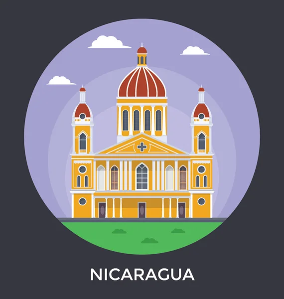 Nicaragua Vector Icono — Archivo Imágenes Vectoriales