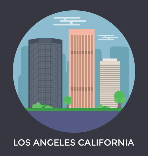 Los Angeles Californië Vector Icon — Stockvector