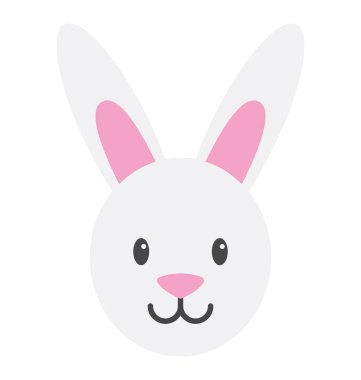  tavşan vektör simgesi