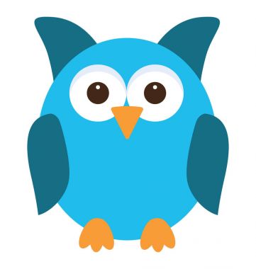  Baykuş vektör simgesi