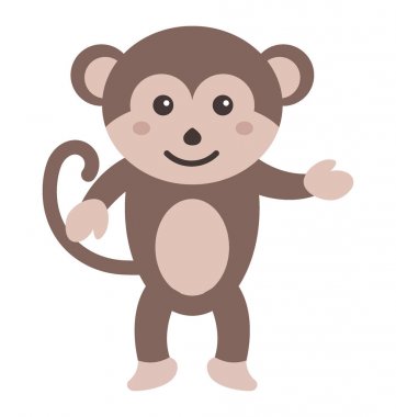  Maymun vektör simgesi