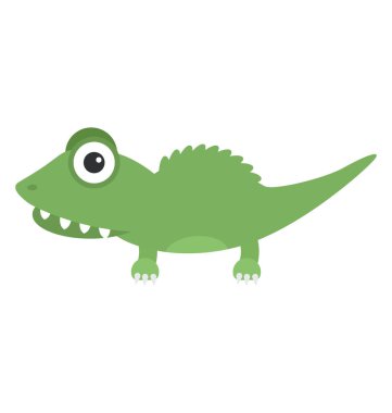  Timsah vektör simgesi