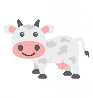  İnek vektör simgesi