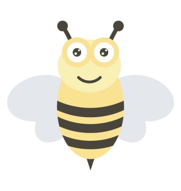 Bal arı vektör simgesi