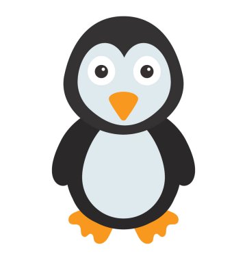 Penguen vektör simgesi