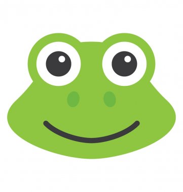  Kurbağa vektör simgesi