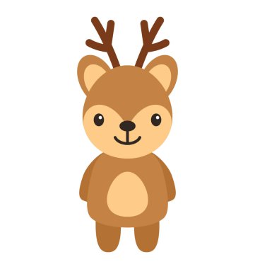  Ren geyiği vektör simgesi