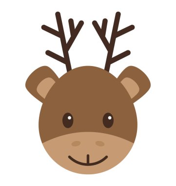  Ren geyiği vektör simgesi