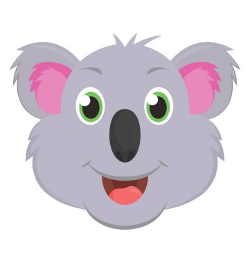  Koala vektör simgesi
