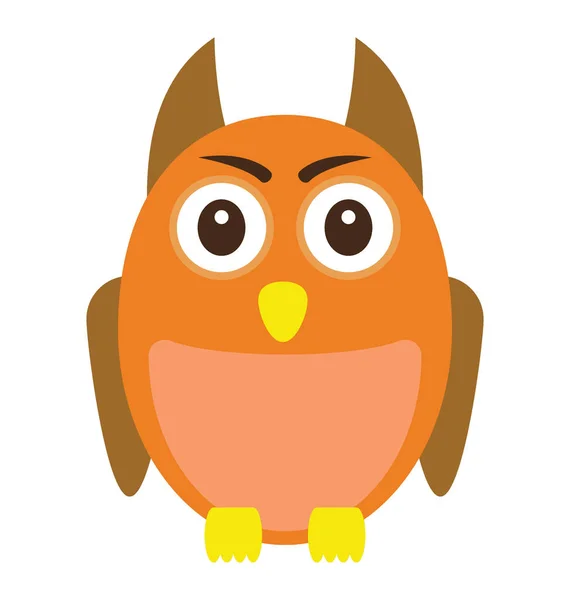 Owl Vector Icon — Stock Vector