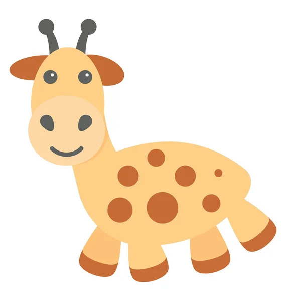 Icono del vector de la jirafa — Archivo Imágenes Vectoriales