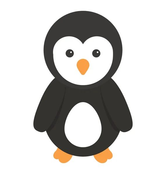 Pingvin vektor symbol — Stock vektor