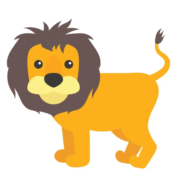 Ícone do vetor leão —  Vetores de Stock