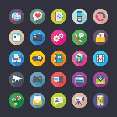 Ağ ve iletişim daire dairesel Icons 8