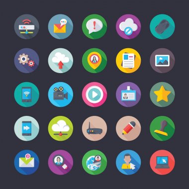Ağ ve iletişim daire dairesel Icons 10
