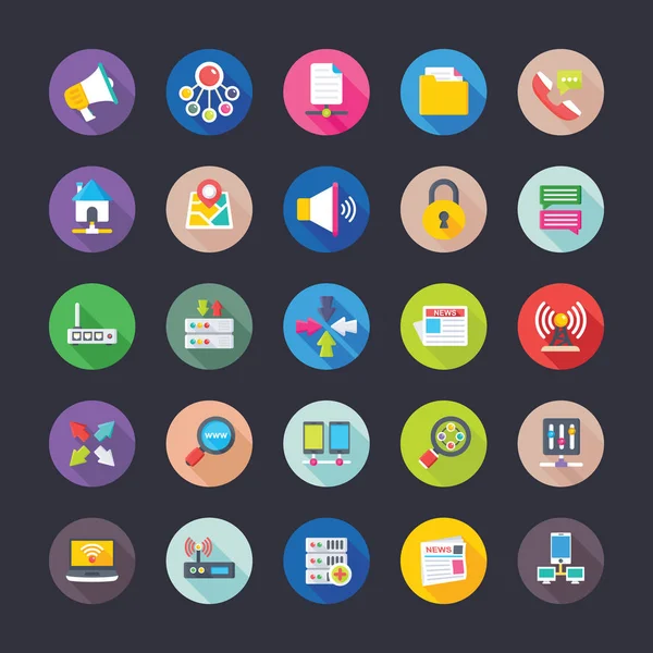 Ağ ve iletişim daire dairesel Icons 6