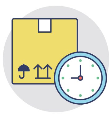  Ekspres teslimat vektör simgesi