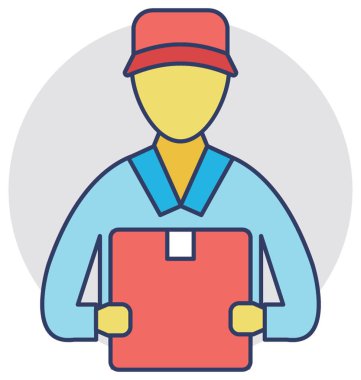  Kurye vektör simgesi