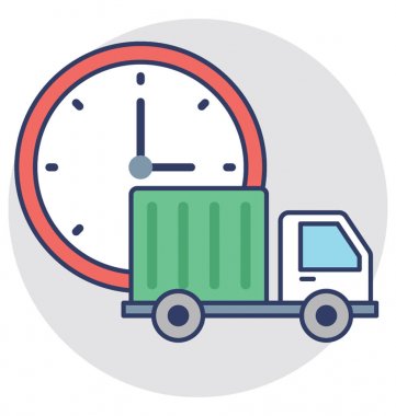  Ekspres teslimat vektör simgesi