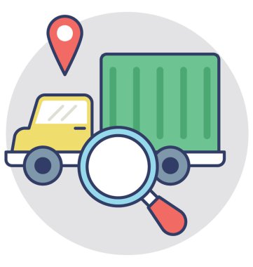  Lojistik izleme vektör simgesi