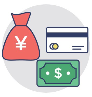  Nakit teslimat vektör simgesine