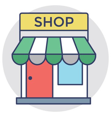  Mağaza vektör simgesi