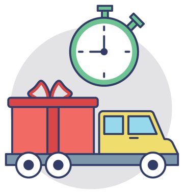  Ekspres teslimat vektör simgesi