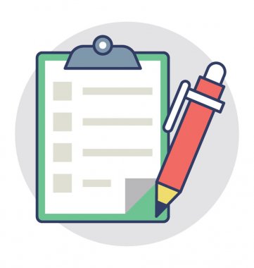  Görev vektör simgesi