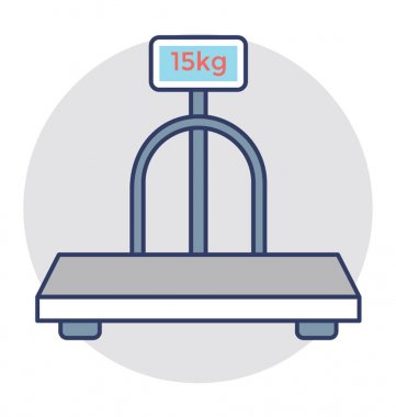  Platformu ölçek vektör simgesi
