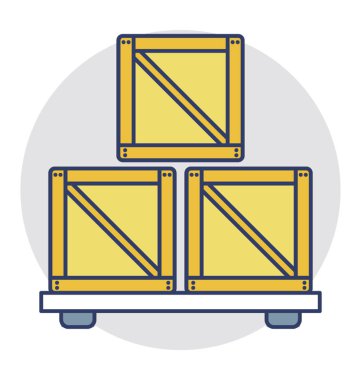  Lojistik Depolama vektör simgesi