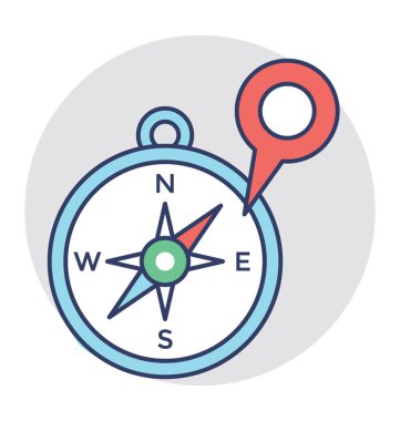  Pusula vektör simgesi