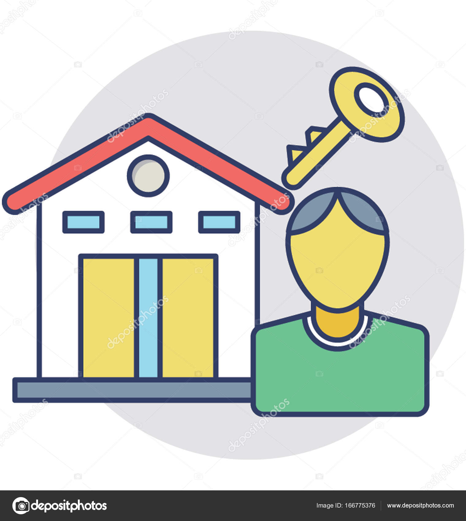 Property Owner Vector Icon Stock Vector C Creativestall 166775376