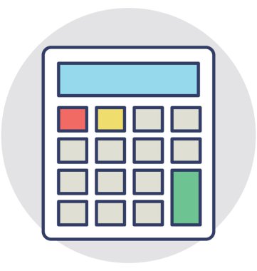  bütçe vektör simgesi