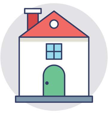  Konak vektör simgesi