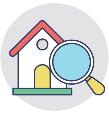  Arama ev vektör simgesi