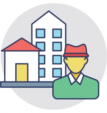  Ajan vektör simgesi