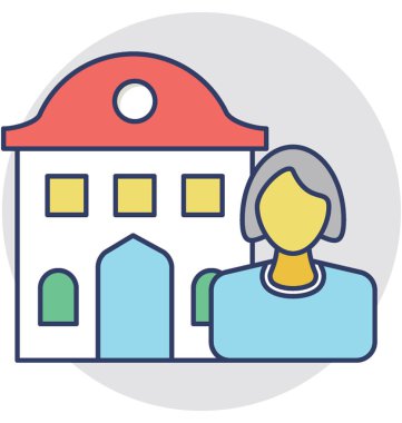  Emlak temsilcisi vektör simgesi