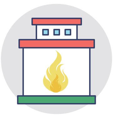  Yangın Güvenlik vektör simgesi