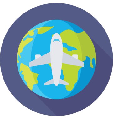  Dünya tur vektör simgesi