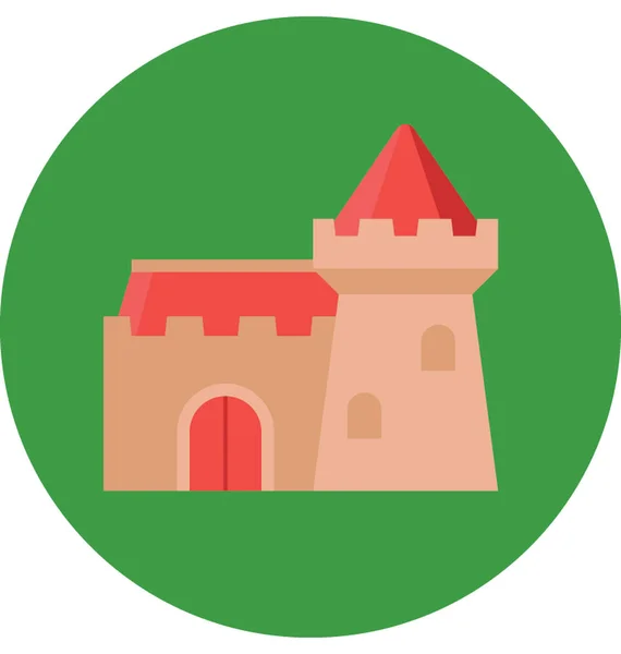 Icône Castle Vector — Image vectorielle