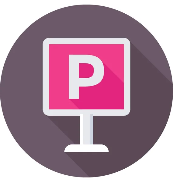 Parkolás vektor ikon — Stock Vector