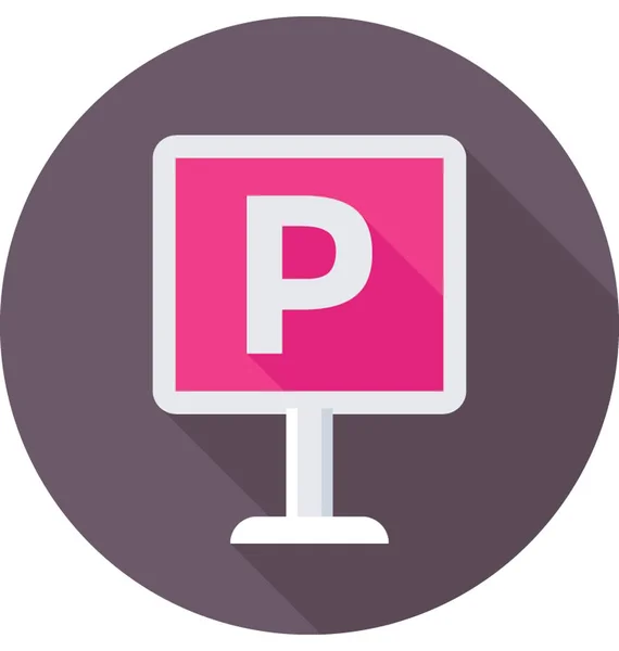 Vector de estacionamiento icono — Vector de stock