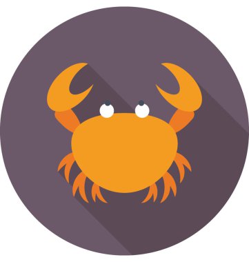  Yengeç vektör simgesi